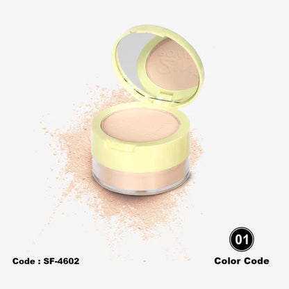 BBROSE 2-in-1 Face & Loose Powder – Dual Finish Control