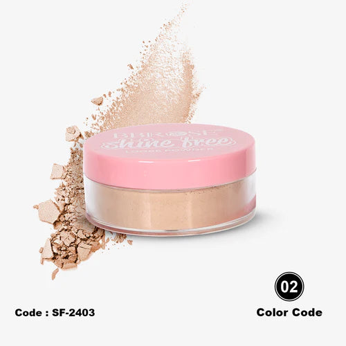 BBROSE Shine Free Loose Powder with glitter – Oil Control Magic