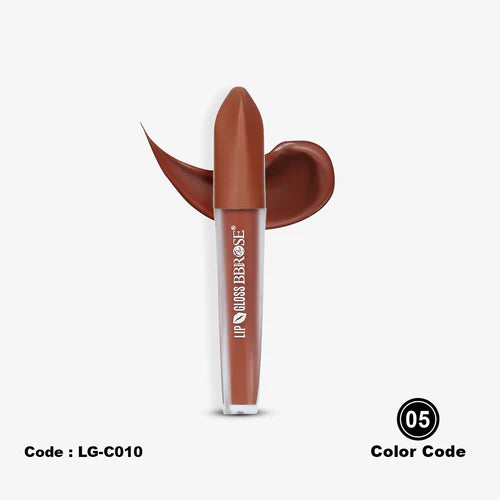 BBROSE Sleek Shine Lip Gloss – Nude Elegance Everyday Glam